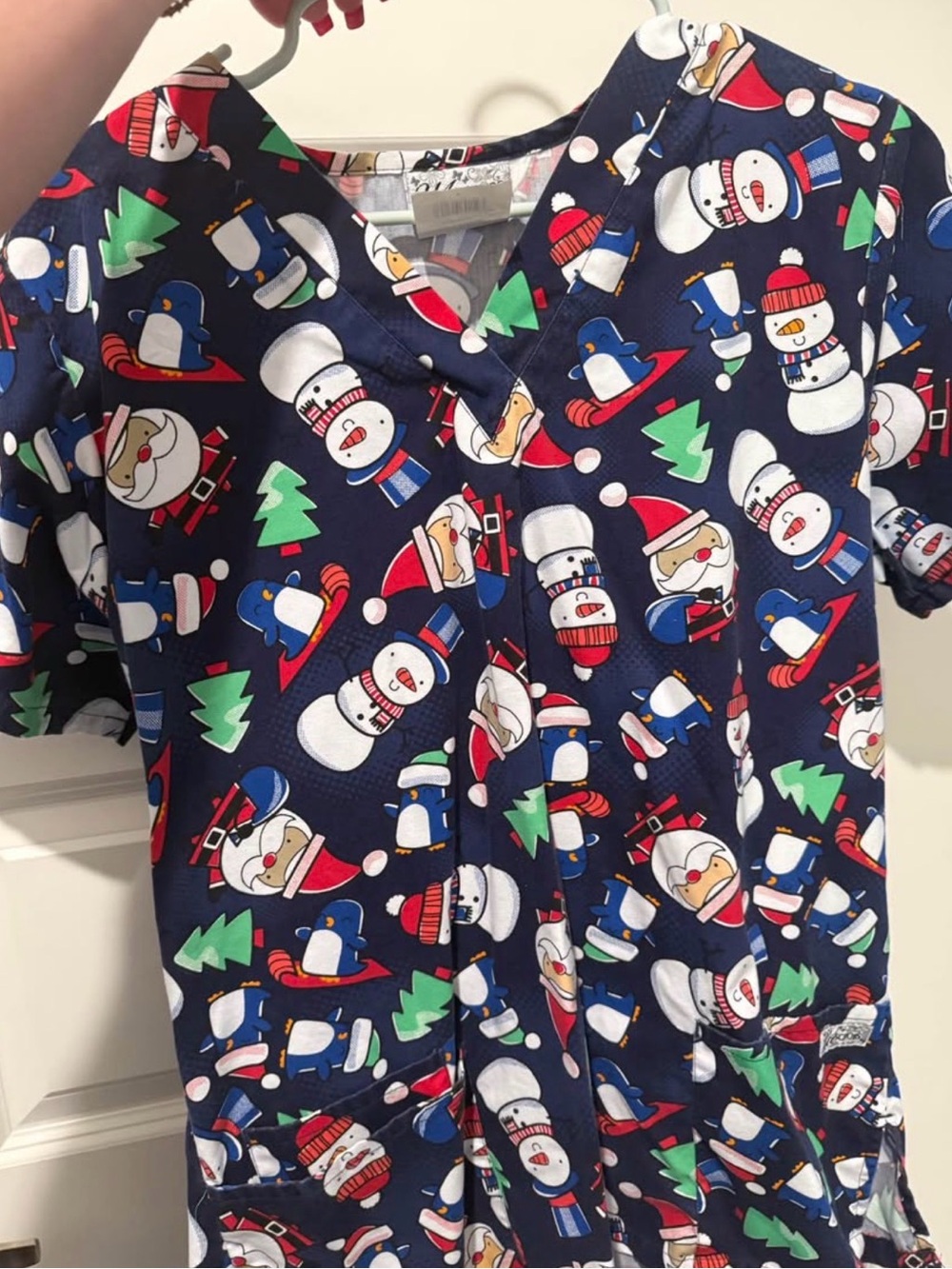 Christmas Scrub Top